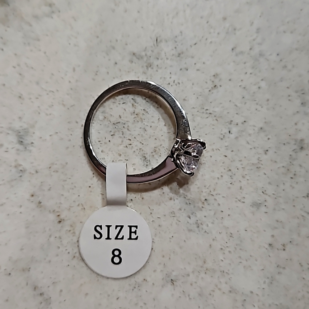 Cubic Zirconia ring size 8